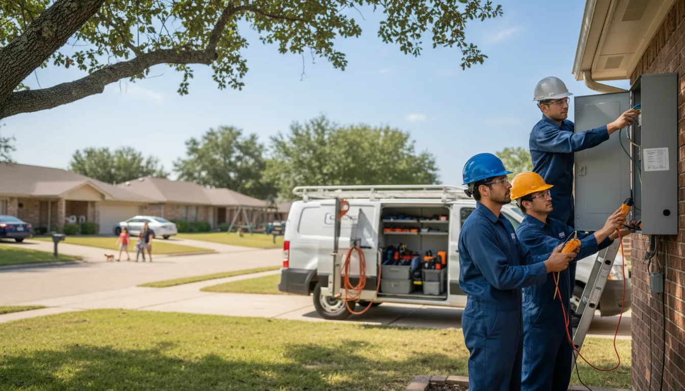 Certified electrician providing emergency electrical services in Abilene, TX